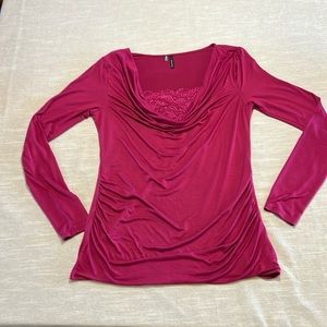 Maurices red color long sleeve top. Size Large